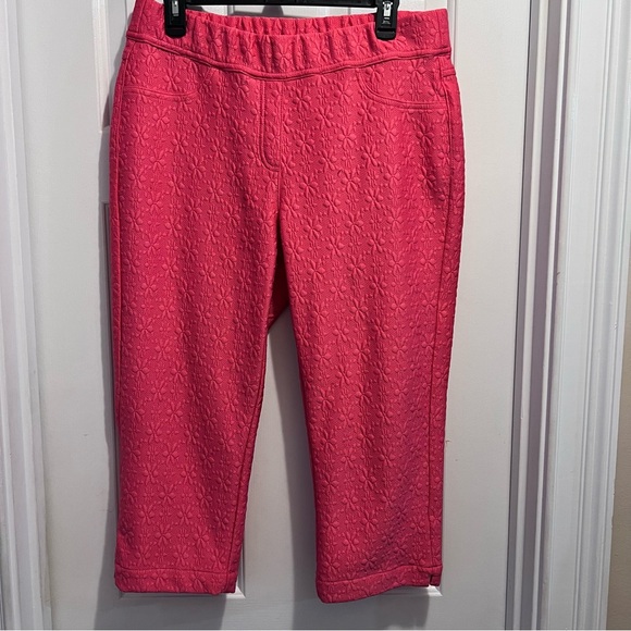 Kim Rogers Pants - Capri size 12 coral color